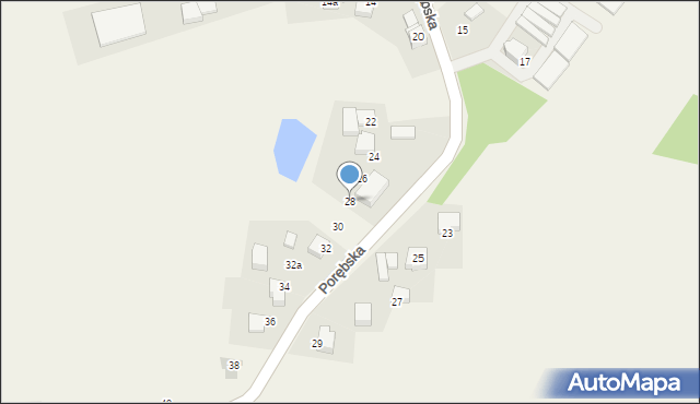 Radostowice, Porębska, 28, mapa Radostowice