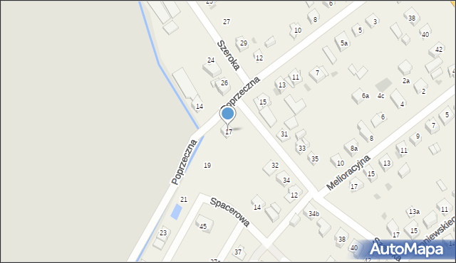 Radwanice, Poprzeczna, 17, mapa Radwanice