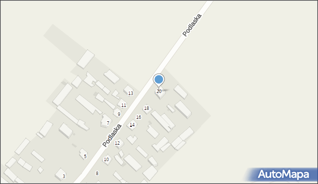 Radzików Wielki, Podlaska, 20, mapa Radzików Wielki