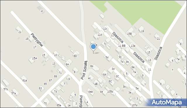 Radzionków, Pod Szkałą, 2, mapa Radzionków