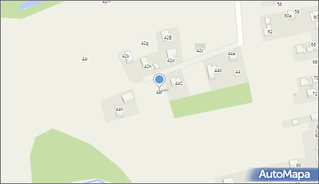 Radziszów, Podlesie, 44f, mapa Radziszów