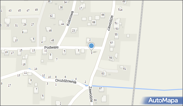 Radziszów, Podwale, 1, mapa Radziszów