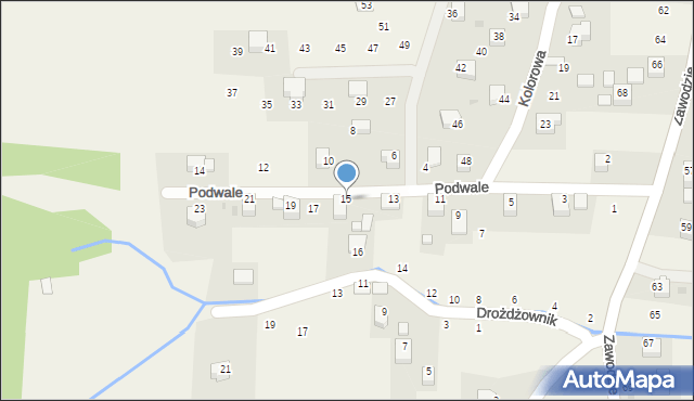 Radziszów, Podwale, 15, mapa Radziszów
