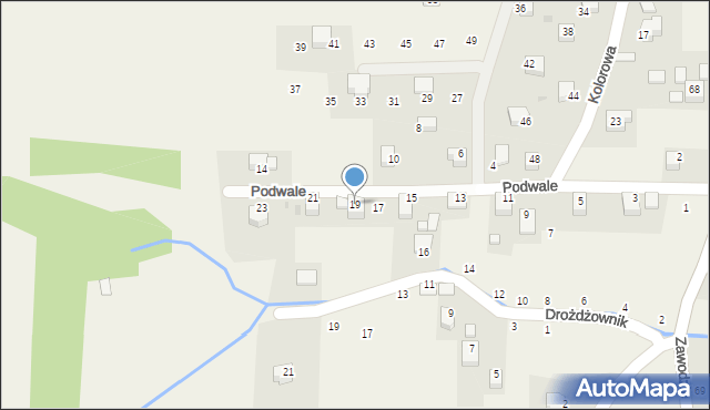 Radziszów, Podwale, 19, mapa Radziszów