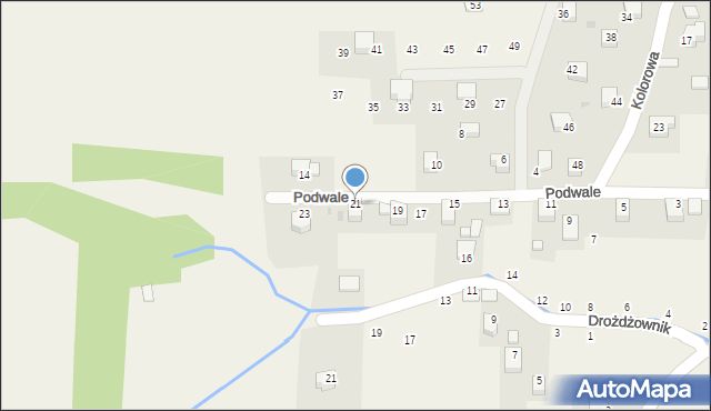 Radziszów, Podwale, 21, mapa Radziszów