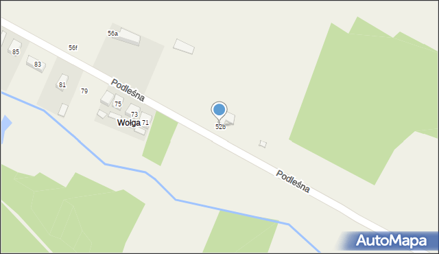 Radziwiłłów, Podleśna, 52b, mapa Radziwiłłów