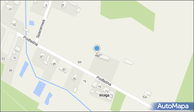 Radziwiłłów, Podleśna, 56a, mapa Radziwiłłów