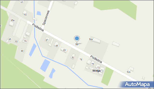 Radziwiłłów, Podleśna, 56f, mapa Radziwiłłów