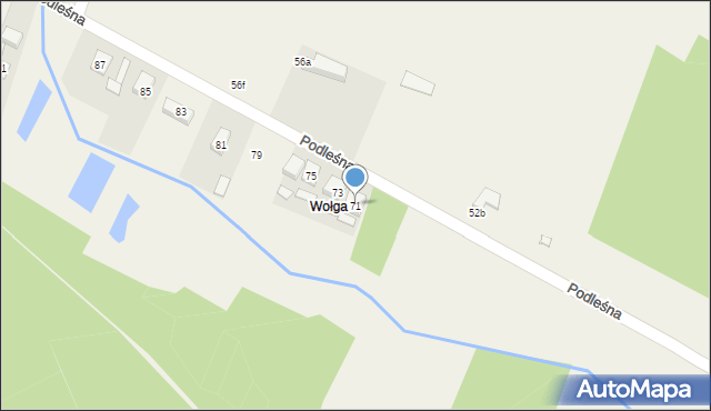 Radziwiłłów, Podleśna, 71, mapa Radziwiłłów