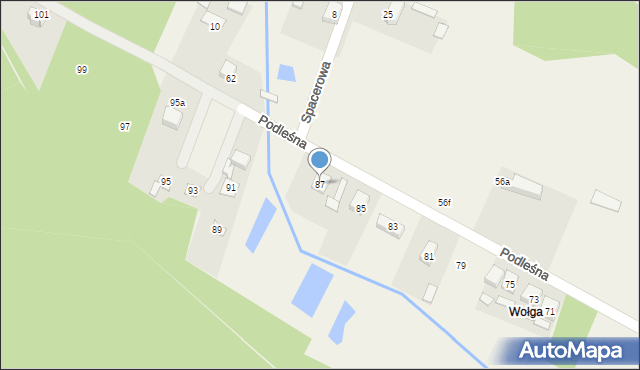 Radziwiłłów, Podleśna, 87, mapa Radziwiłłów