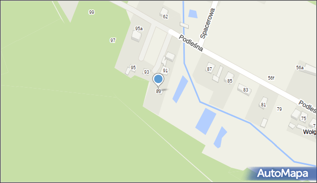 Radziwiłłów, Podleśna, 89, mapa Radziwiłłów