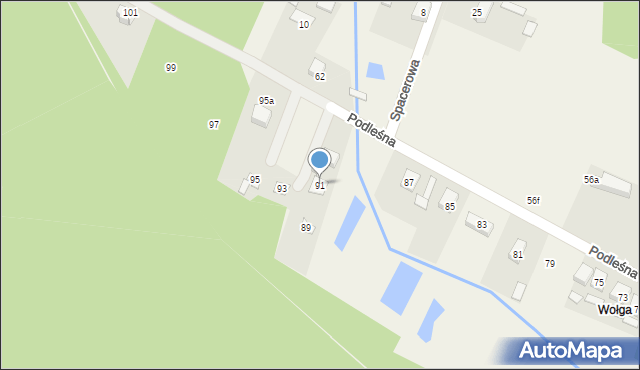 Radziwiłłów, Podleśna, 91, mapa Radziwiłłów