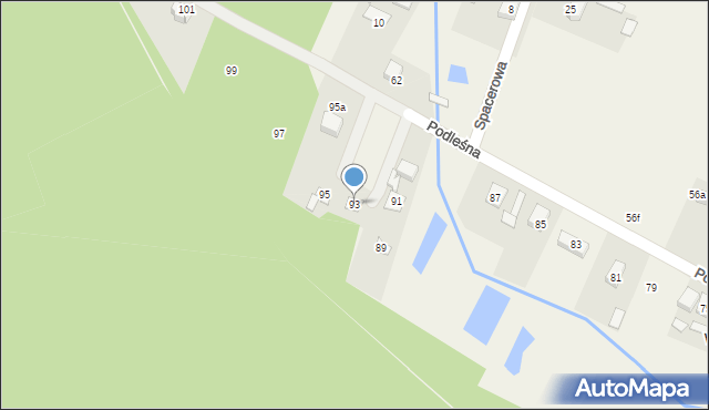 Radziwiłłów, Podleśna, 93, mapa Radziwiłłów
