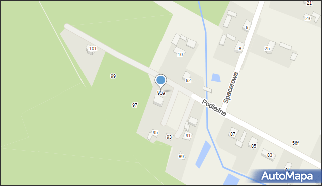 Radziwiłłów, Podleśna, 95a, mapa Radziwiłłów