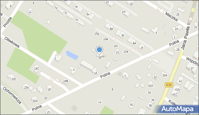 Radzymin, Polna, 14, mapa Radzymin