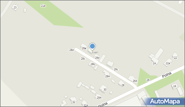 Radzymin, Polna, 26f, mapa Radzymin