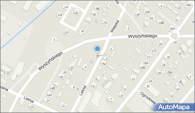 Radzymin, Polskiej Organizacji Wojskowej, 15, mapa Radzymin