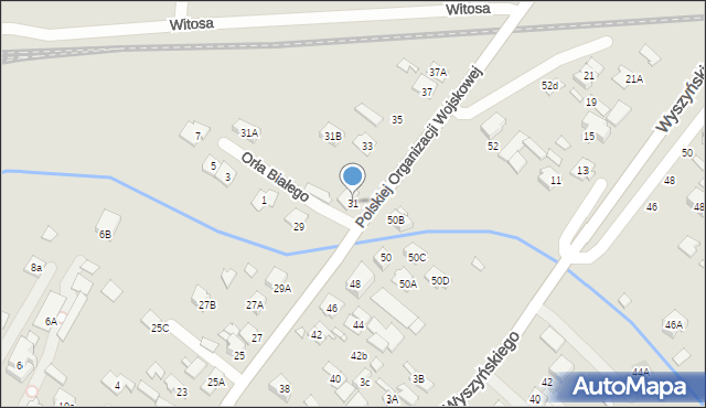 Radzymin, Polskiej Organizacji Wojskowej, 31, mapa Radzymin