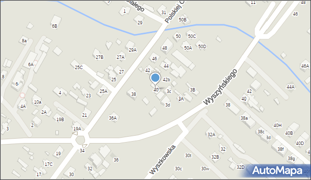 Radzymin, Polskiej Organizacji Wojskowej, 40, mapa Radzymin