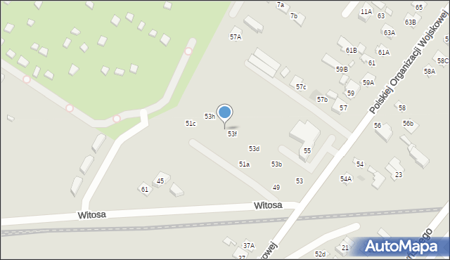 Radzymin, Polskiej Organizacji Wojskowej, 53g, mapa Radzymin