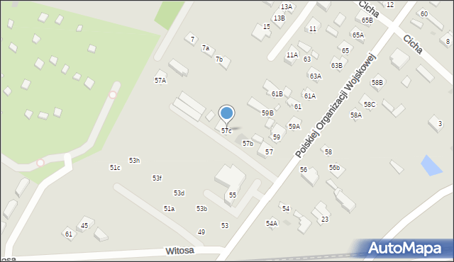 Radzymin, Polskiej Organizacji Wojskowej, 57c, mapa Radzymin