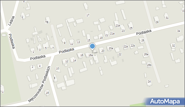 Radzyń Podlaski, Podlaska, 18, mapa Radzyń Podlaski