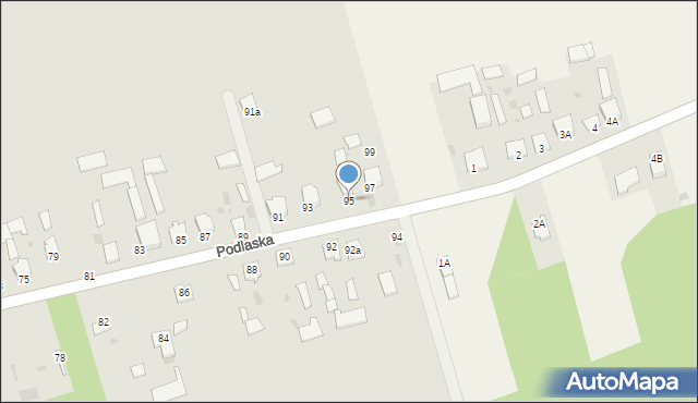 Radzyń Podlaski, Podlaska, 95, mapa Radzyń Podlaski