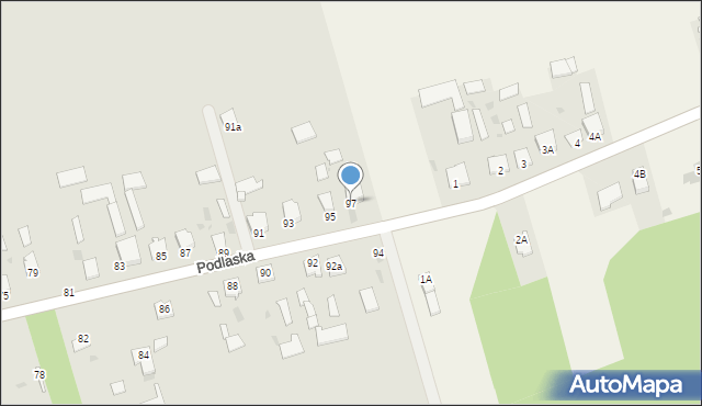 Radzyń Podlaski, Podlaska, 97, mapa Radzyń Podlaski