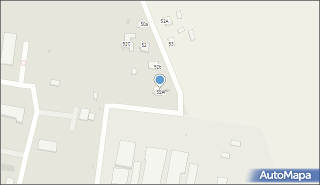 Radzyń Podlaski, Powstania Styczniowego, 52A, mapa Radzyń Podlaski