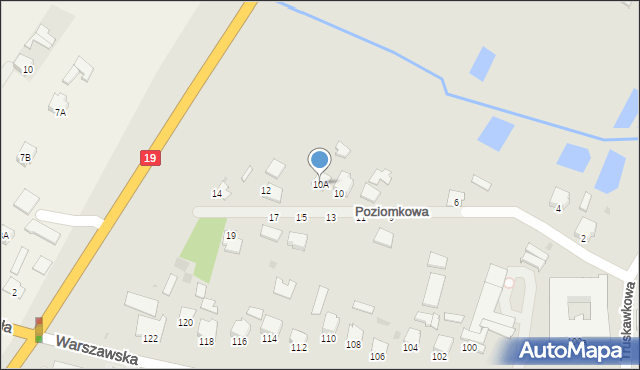 Radzyń Podlaski, Poziomkowa, 10A, mapa Radzyń Podlaski