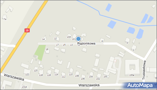 Radzyń Podlaski, Poziomkowa, 11, mapa Radzyń Podlaski