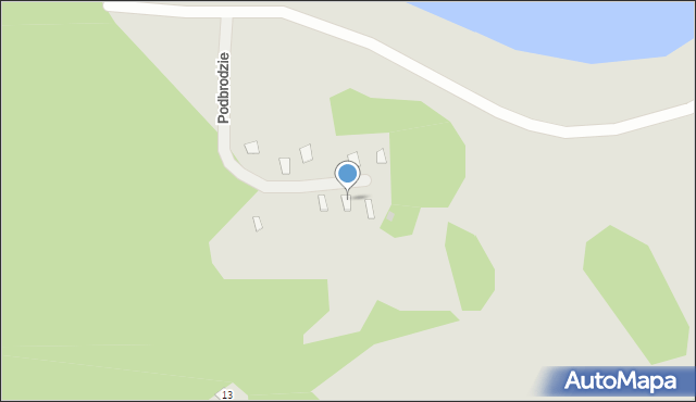 Rajgród, Podbrodzie, 10, mapa Rajgród