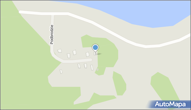 Rajgród, Podbrodzie, 11, mapa Rajgród