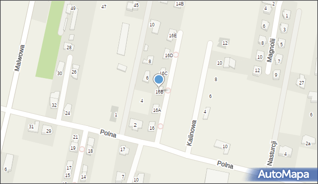 Rajszew, Polna, 16B, mapa Rajszew