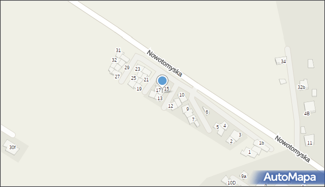 Rakoniewice Wieś, Pod Lipami, 14, mapa Rakoniewice Wieś