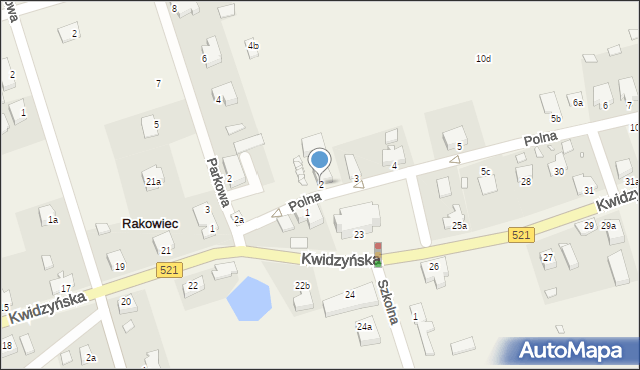 Rakowiec, Polna, 2, mapa Rakowiec