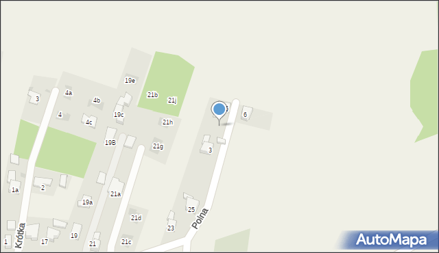 Raszczyce, Polna, 5a, mapa Raszczyce