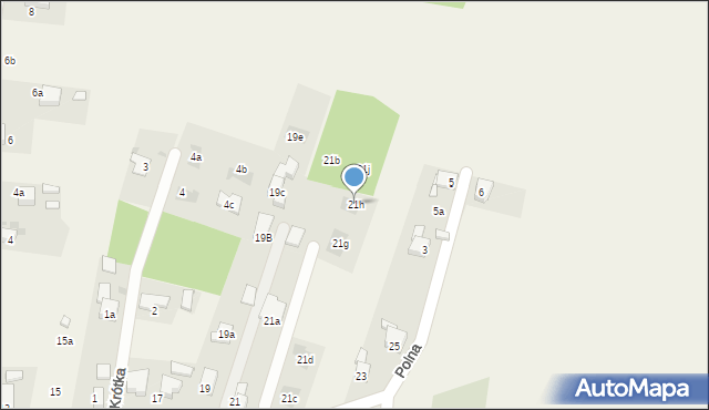 Raszczyce, Poprzeczna, 21h, mapa Raszczyce