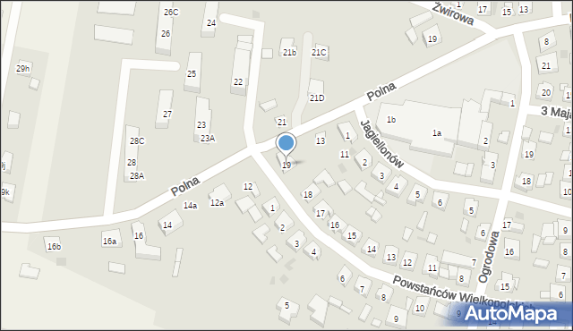 Raszków, Powstańców Wielkopolskich, 19, mapa Raszków