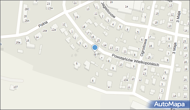 Raszków, Powstańców Wielkopolskich, 6, mapa Raszków