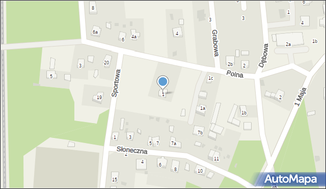 Raszówka, Polna, 1, mapa Raszówka