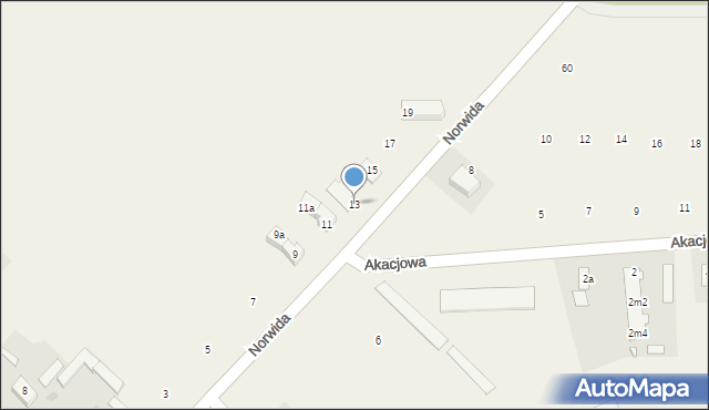 Rasztów, Popiełuszki Jerzego, bł. ks., 13, mapa Rasztów