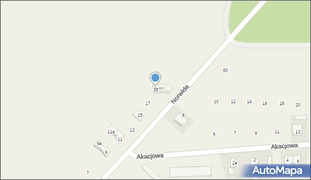 Rasztów, Popiełuszki Jerzego, bł. ks., 19, mapa Rasztów