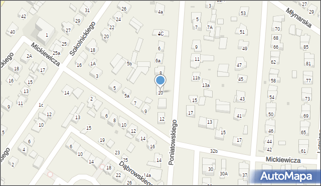 Raszyn, Poniatowskiego, 10, mapa Raszyn