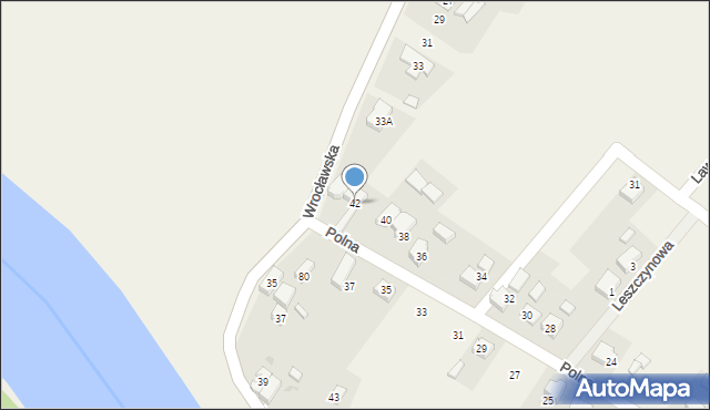 Ratowice, Polna, 42, mapa Ratowice