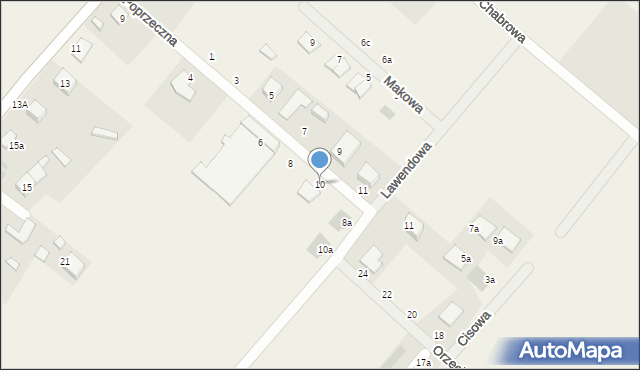 Ratowice, Poprzeczna, 10, mapa Ratowice