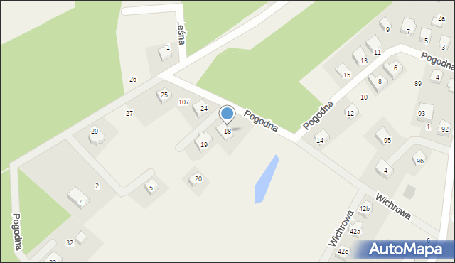 Rąty, Pogodna, 18, mapa Rąty