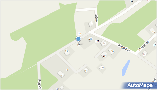Rąty, Pogodna, 27, mapa Rąty