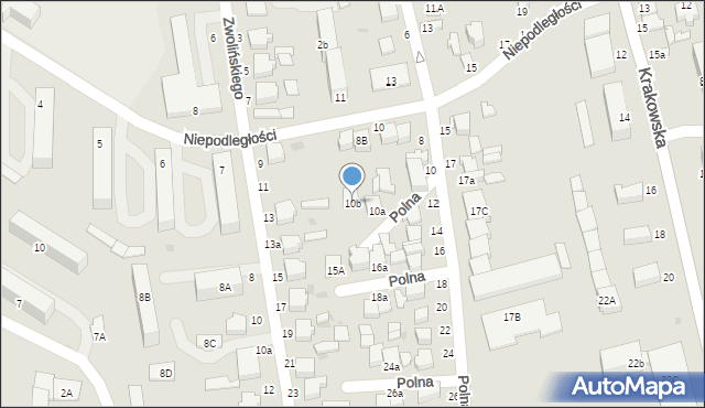 Rawa Mazowiecka, Polna, 10b, mapa Rawa Mazowiecka
