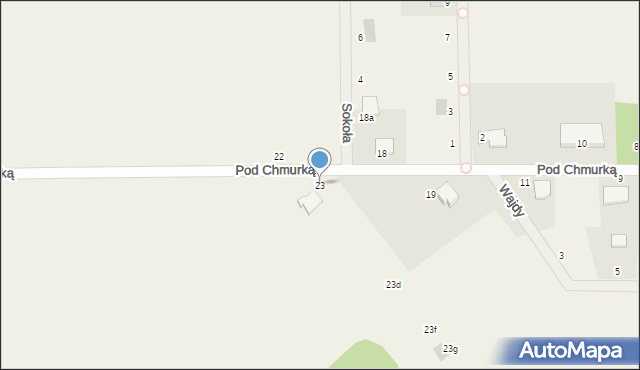 Rębiechowo, Pod Chmurką, 23, mapa Rębiechowo